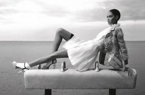 foreverexq:Saskia de Brauw &amp; Joan Smalls for Chanel Spring 2012 Campaign by Karl Lagerfeld