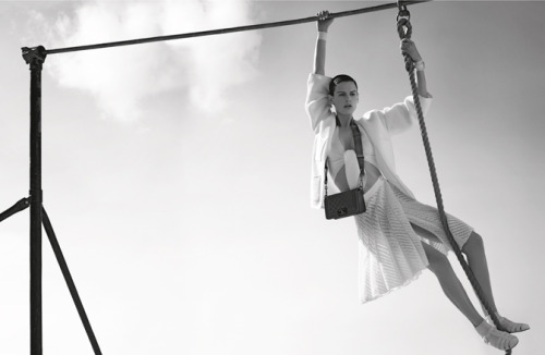 foreverexq:Saskia de Brauw &amp; Joan Smalls for Chanel Spring 2012 Campaign by Karl Lagerfeld