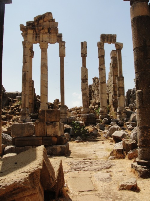 Roman Ruins in  Faqra, Lebanon.2nd century CE