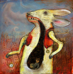 2Headedsnake:  Artnectar.com Chuck Groenink - “Alice” 