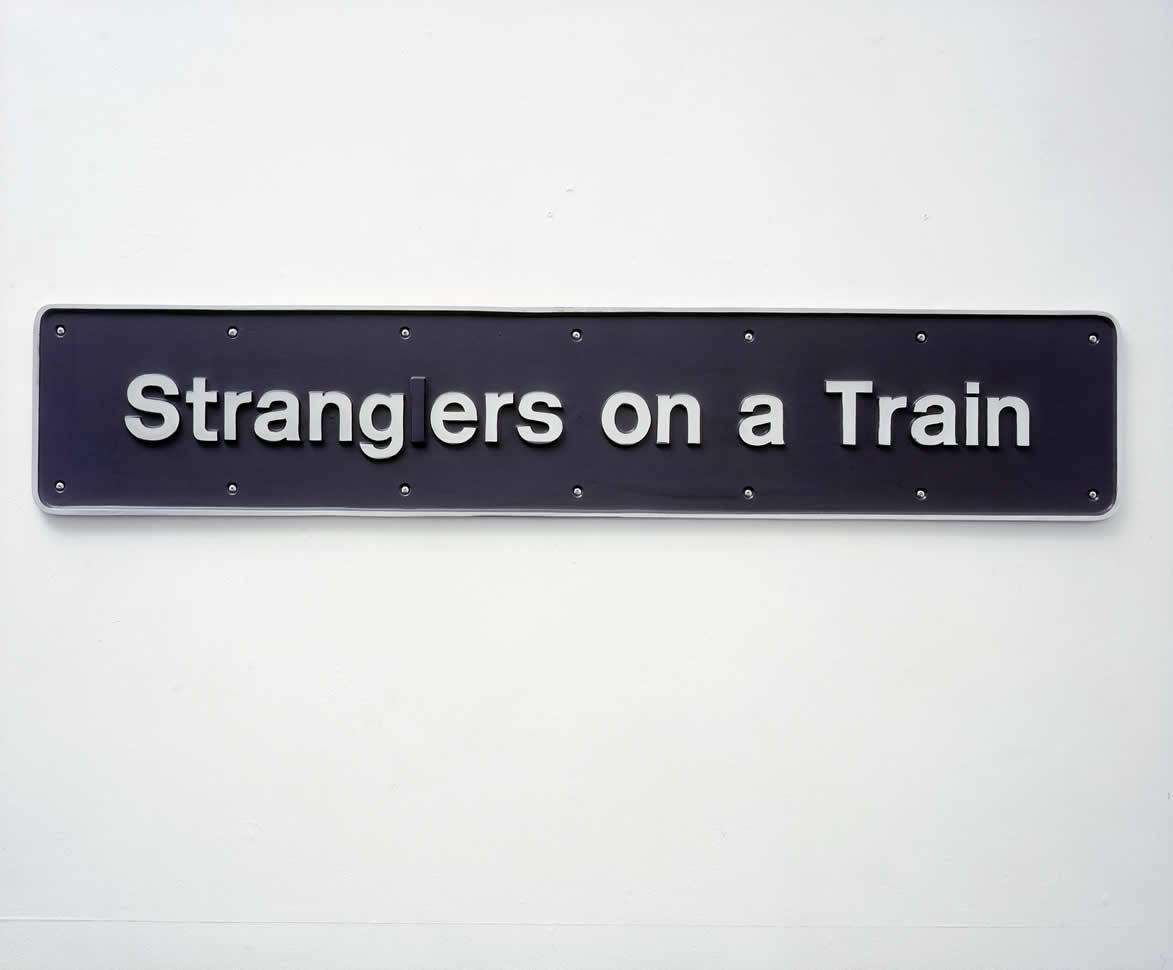 kiameku:  Darren Almond Alfred 1999 Cast aluminium and paint 114.5 x 22.3 x 1.2cm