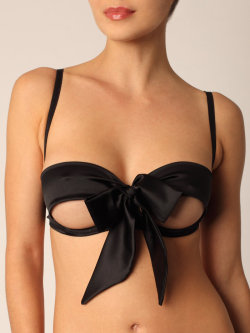 peachylingerie:  All Wrapped Up open cup bra by Coco de Mer (UK/USA) 