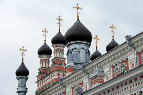 by Frogdeck on Flickr.Towers of The Holiest Mother orthodox church in Hrodna, Belarus.