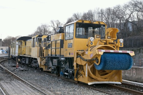 As I said on Twitter: “SNOW CHOO CHOOS”
The official MTA NYCT twitter says “ Snow Thrower Train 1 fueled, prepped and ready to roll if needed from 38th Yard in Brooklyn”
Yay Subway Snowplows lol