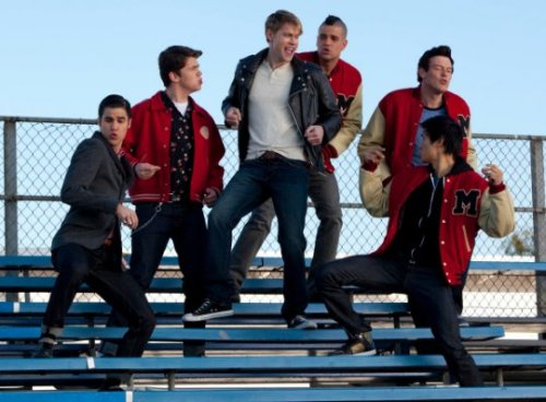 GLEE. AND GREASE. DANNY ZUKO IS MY DREAM MAN. SO IS SAM. I AM NOW OFFICIALLY IN LOVE. and the leathe