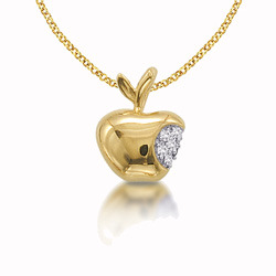 thepinkjewelrybox:  Snow White apple necklace