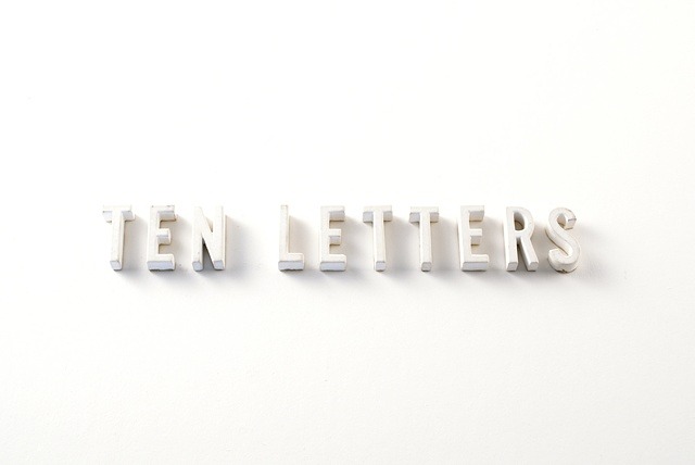 visual-poetry:  “ten letters” by k. nicol 