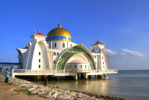 by MFannuarHDR on Flickr.The Malacca Straits Mosque (Masjid Selat Melaka) is a mosque located on the