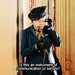 sundaywithoutdownton:  First electricity now telephones. Sometimes I feel as if I