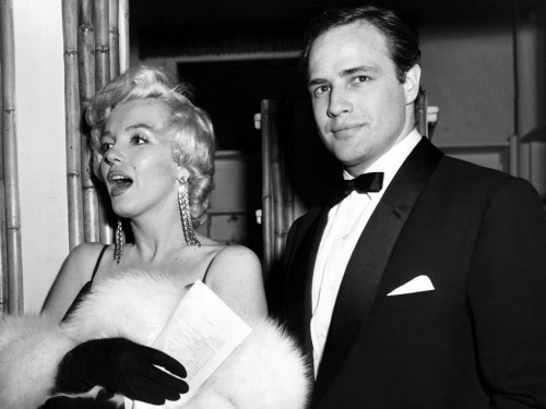 Marilyn Monroe and Marlon Brando- the sides of them you never saw