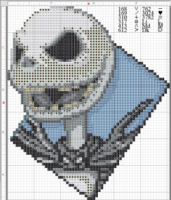 Jack Skellington Pattern by ~kyotiutsukushii