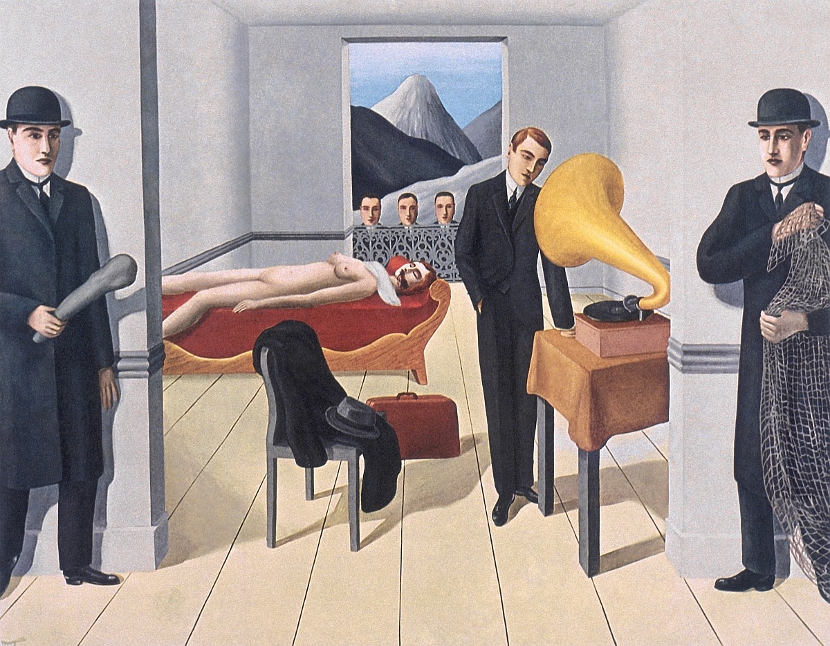 ymutate:
“ Rene Magritte, (1898-1967) : Threatened Assassin. 1926, o/c, 150 x 195cm, Museum of Modern Art, NYC
”