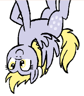 darlimondoll:  Celing Derpy done in iScribble Whatever you do do not flip her correctways