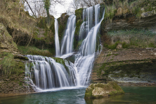 by UTOPIA_d400 on Flickr.Peñaladros waterfall in northern Spain.