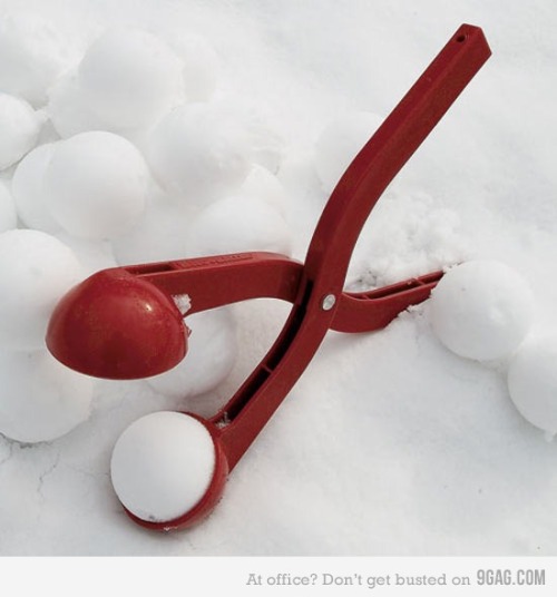 9gag:  (via 9GAG - Perfect Snowball Maker) 