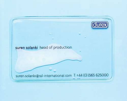Durex Semen-Filled Business Card