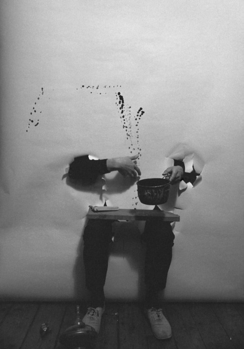 wonderfulambiguity:Josef Prošek, Performance by Milan Grygar, 1969