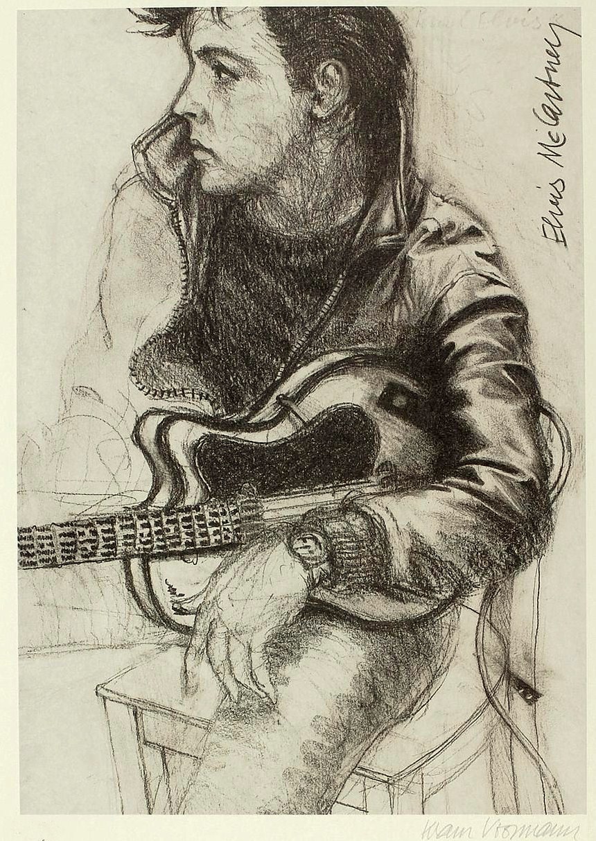 jeanbean603:  what-about-the-beatles:  Young Paul McCartney by Klaus Voormann  Okay