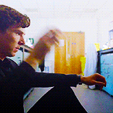 larryrickard:Benedict playing with props.