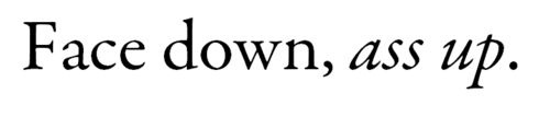 if you insist….