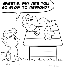 kevinsano:  asksmartybelle:  I’ve been busy ok?! GAWD! &lt;3  PEANUTS! THE BEST FUCKING UPDATE EVER! IN ALL EQUESTRIA!  This is hilarious&hellip; this is one of the kinds of things my brain thinks is exceedingly funny. Oh man that timing!