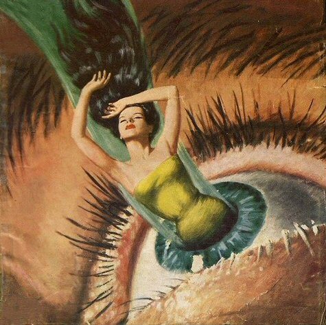 2headedsnake:  pinterest.com:meghma  Fantastic  Story Magazine Summer 1954 Cover