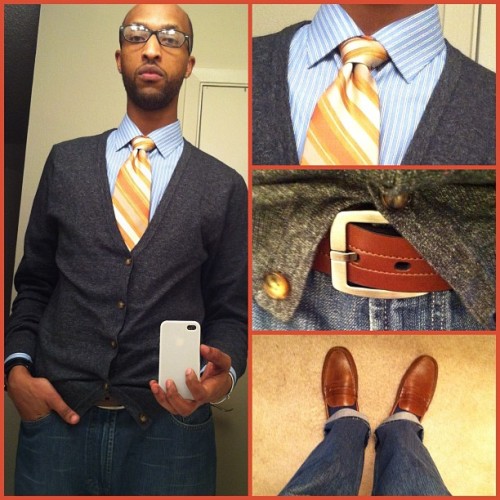 #OOTD 1/21/12 to attend a homie’s wedding ceremony (Taken with instagram)