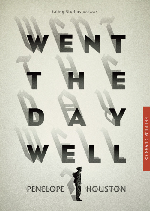 BFI Film Classics - Book cover Design “Went The Day Well?” Typographic book cover design for BFI Film Classics Cover Design by Mark Swan. More information about the project here.
More graphic design inspiration.
posted by W.A.T.C.
Facebook // Twitter...