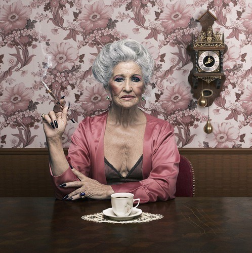 fatbodypolitics:  nudiemuse:  I hope to still be this glamorous at this age.  Life