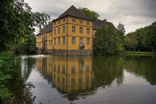 by luzzzelmann on Flickr.Schloss Strünkede in Herne, near the city of Bochum, Germany.