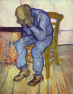 deadpaint:  Vincent van Gogh, Treurende Oude Man (aan de rand van de eeuwigheid)  when I first saw this I literally started crying a bit