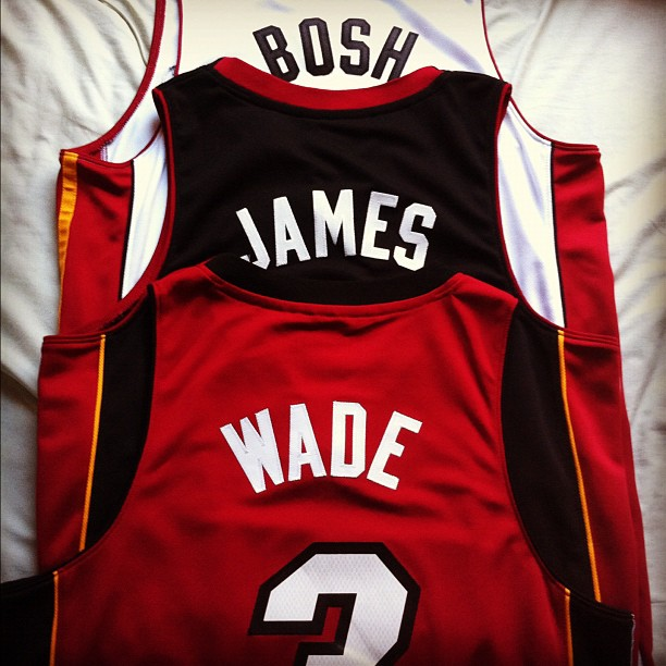 The squad #TeamMiamiHeat all day