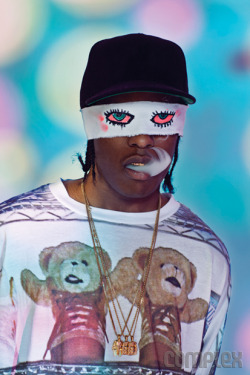 thenewhype:  trillasaurus:  A$AP Rocky x Jeremy Scott for Complex Magazine  The chains are so nice 