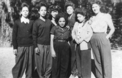 barrio2barrio:  PACHUCA– a type of woman who knew how to look glamorous in red lipstick and victory rolls, but also hid razor blades in her perfectly-coiffed bouffant (and was not afraid to use them).  