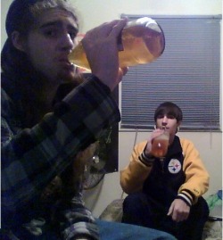 Me And My Boy Drinking Some 40S, You Know.