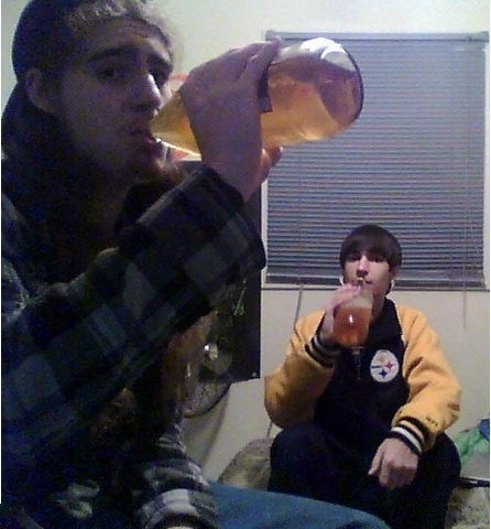 Me and my boy drinking some 40s, you know. adult photos