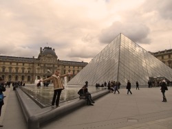 Obligatory tourist photo from the Louvre. Taken yesterday. =)
