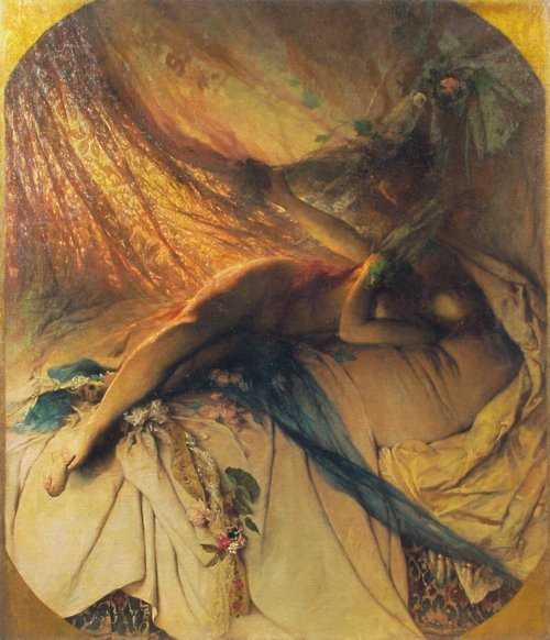 uromancy:  “Lovers”     “Bachantka    (1855) ”       by  Witold