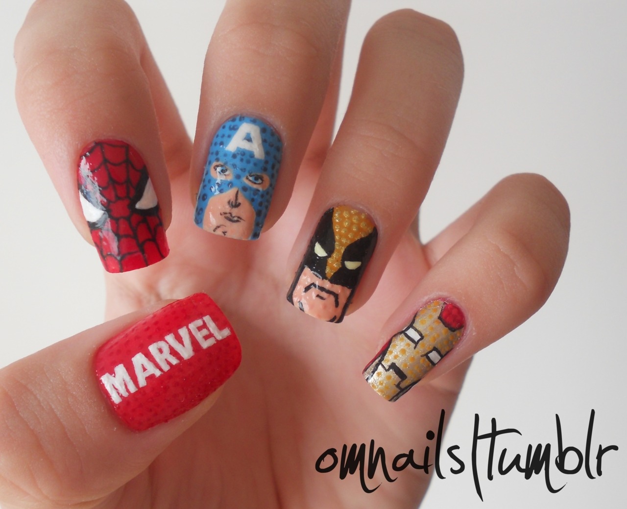 Prove your humanity | Iron man nails, Avengers nails, Rhinestone nails