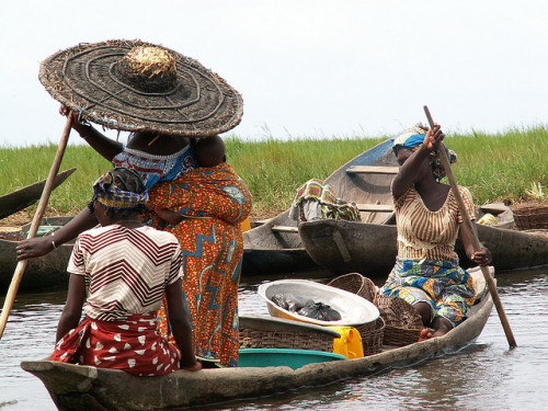 by Daniela Gregr on Flickr. On the lake village of Ganvie near Cotonou, Benin.