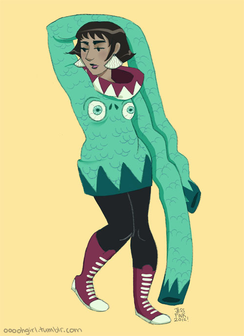 oooohgirl:  Ooh, girl! Is that sweater eatin you alive or barfin you up? Either way