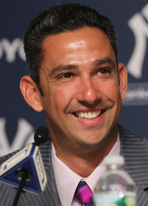 corcorannyc:Pictures from the press conference at Yankee Stadium today, where legendary Yankee cat