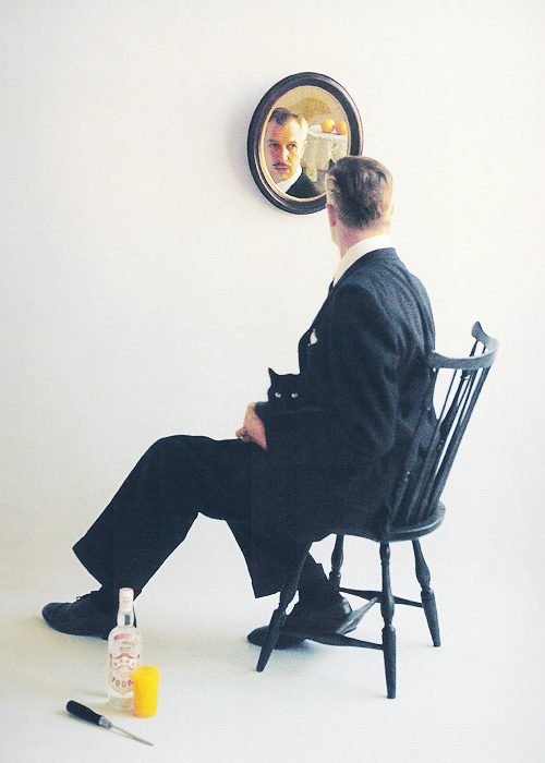theniftyfifties:  Vincent Price for Smirnoff, Life magazine, 1955. Photo by Bert