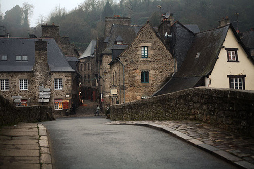 Porn photo bluepueblo:  Winter Dusk, Dinan, France photo