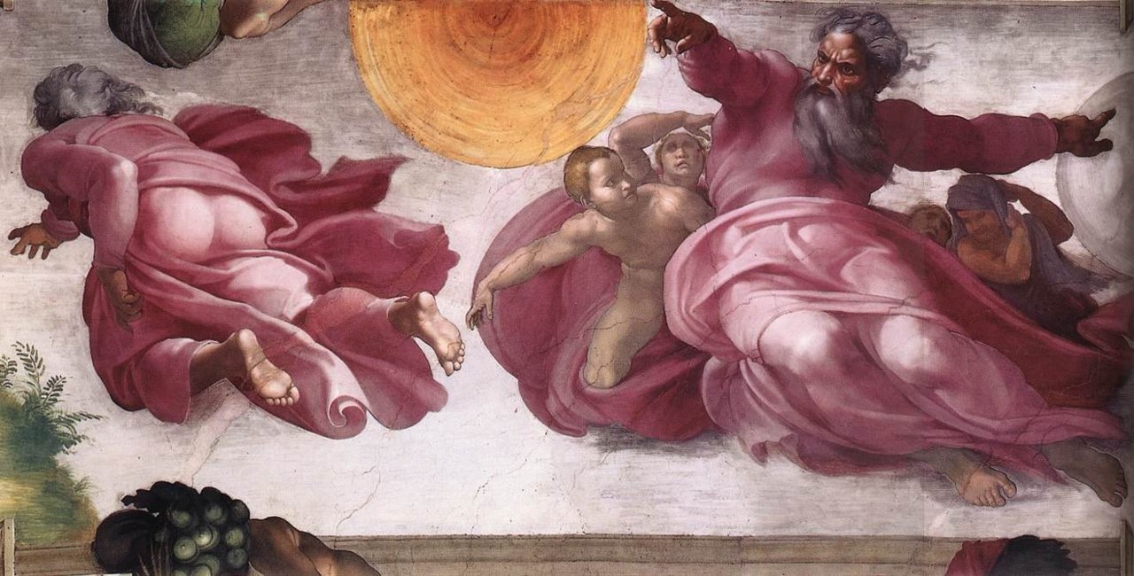 gunde1resim:  Ressam : Michelangelo (1475-1564) Resmin Adi : Creation of the Sun,
