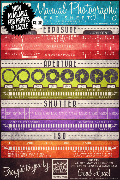 Very Cool Cheat Sheet That Simply And Clearly Explains The Variables Of Exposure For Those Of You Interested