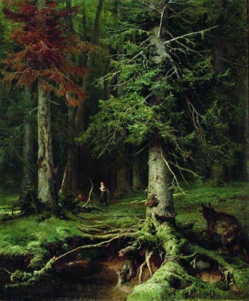 birdandvine:Little Red Riding Hood, Julius Klever, 1884.