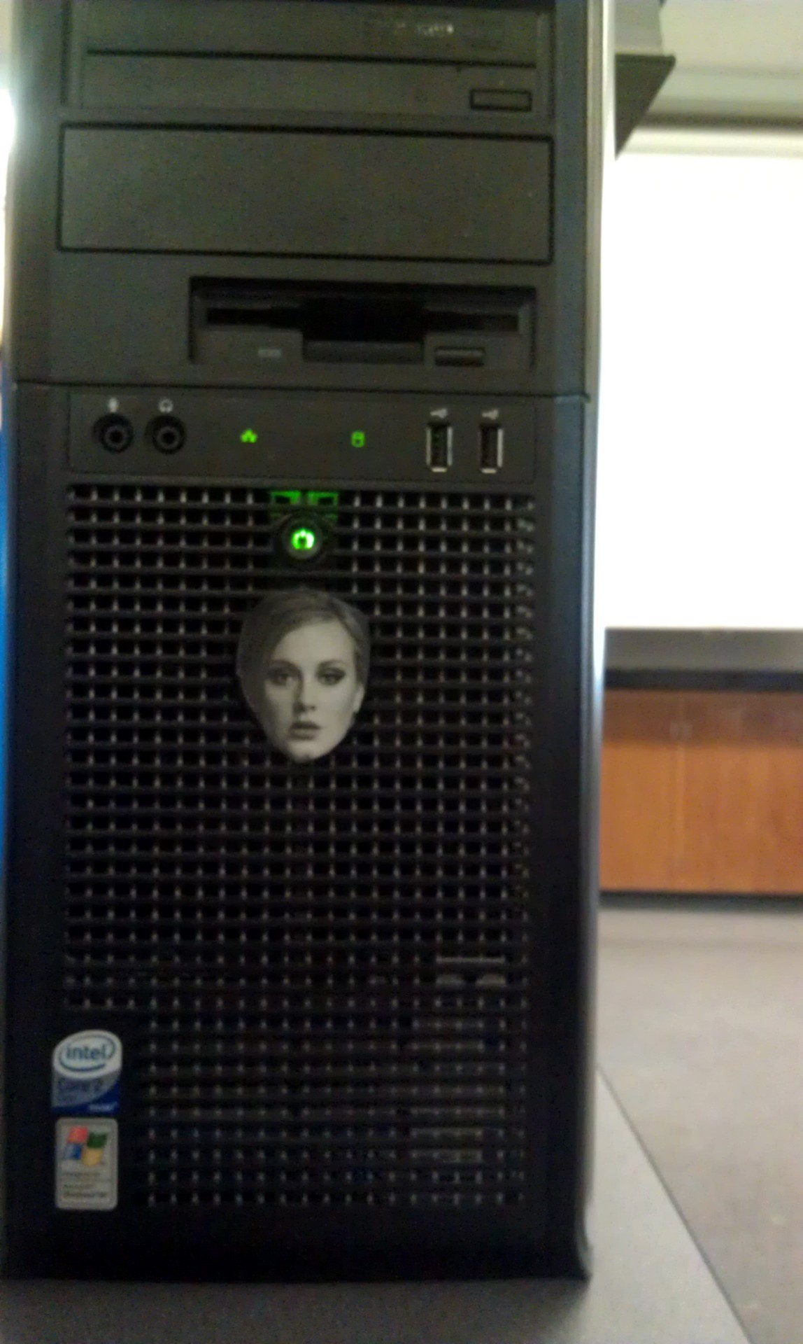 whoreoscopes:  Put these on all the dell logos on the computers in the lab today.