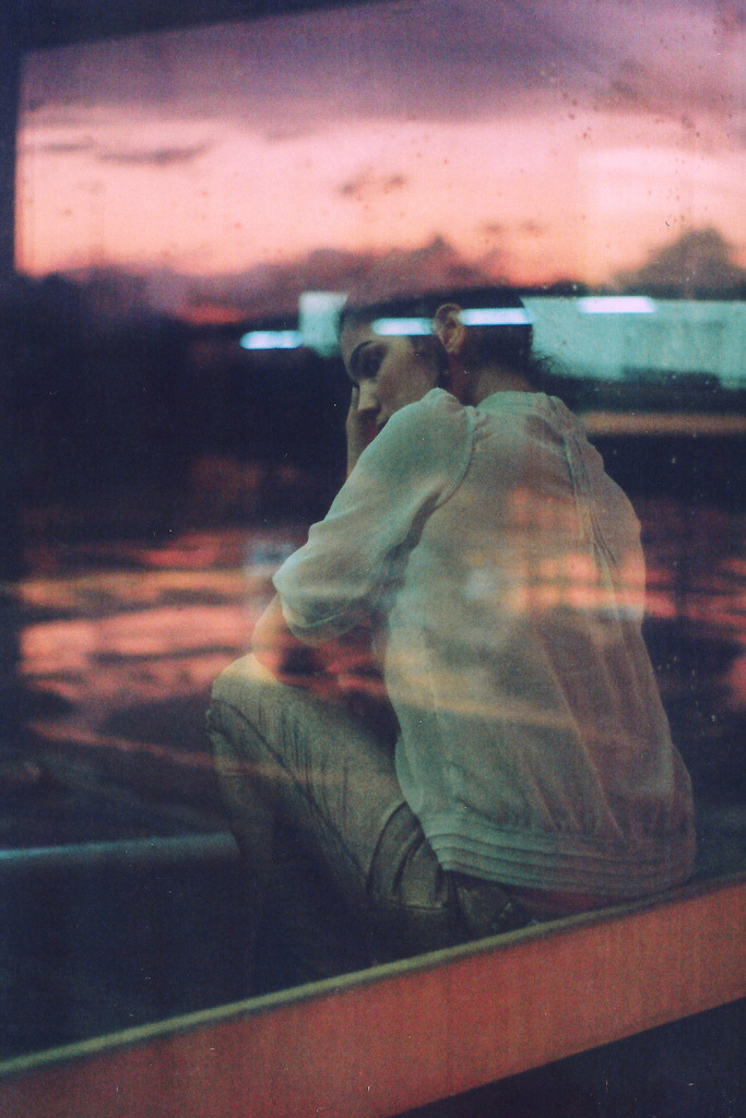 this morning, with her, having coffee