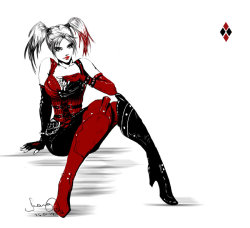 dcplanet:  Harley Quinn & Arkham Kitty 